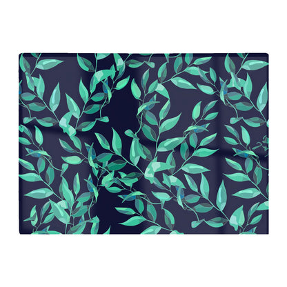 Delicate Green Foliage Glass Chopping Board