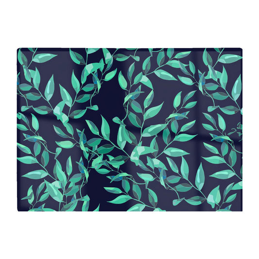Delicate Green Foliage Glass Chopping Board