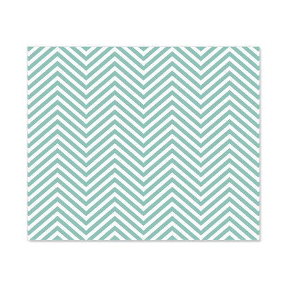 Geometric Chevron Pattern Kitchen Splashback