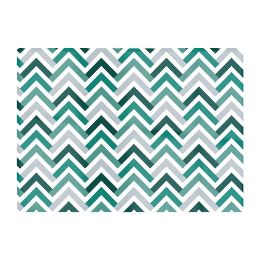 Geometric Retro Vintage Chevron Pattern Glass Chopping Board