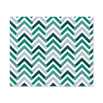 Geometric Retro Vintage Chevron Pattern Kitchen Splashback