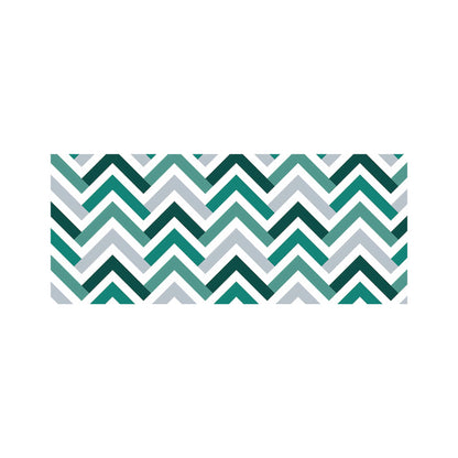 Geometric Retro Vintage Chevron Pattern Glass Bathroom Splashback