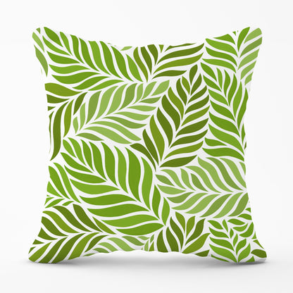 Green Leaf Pattern Cushions