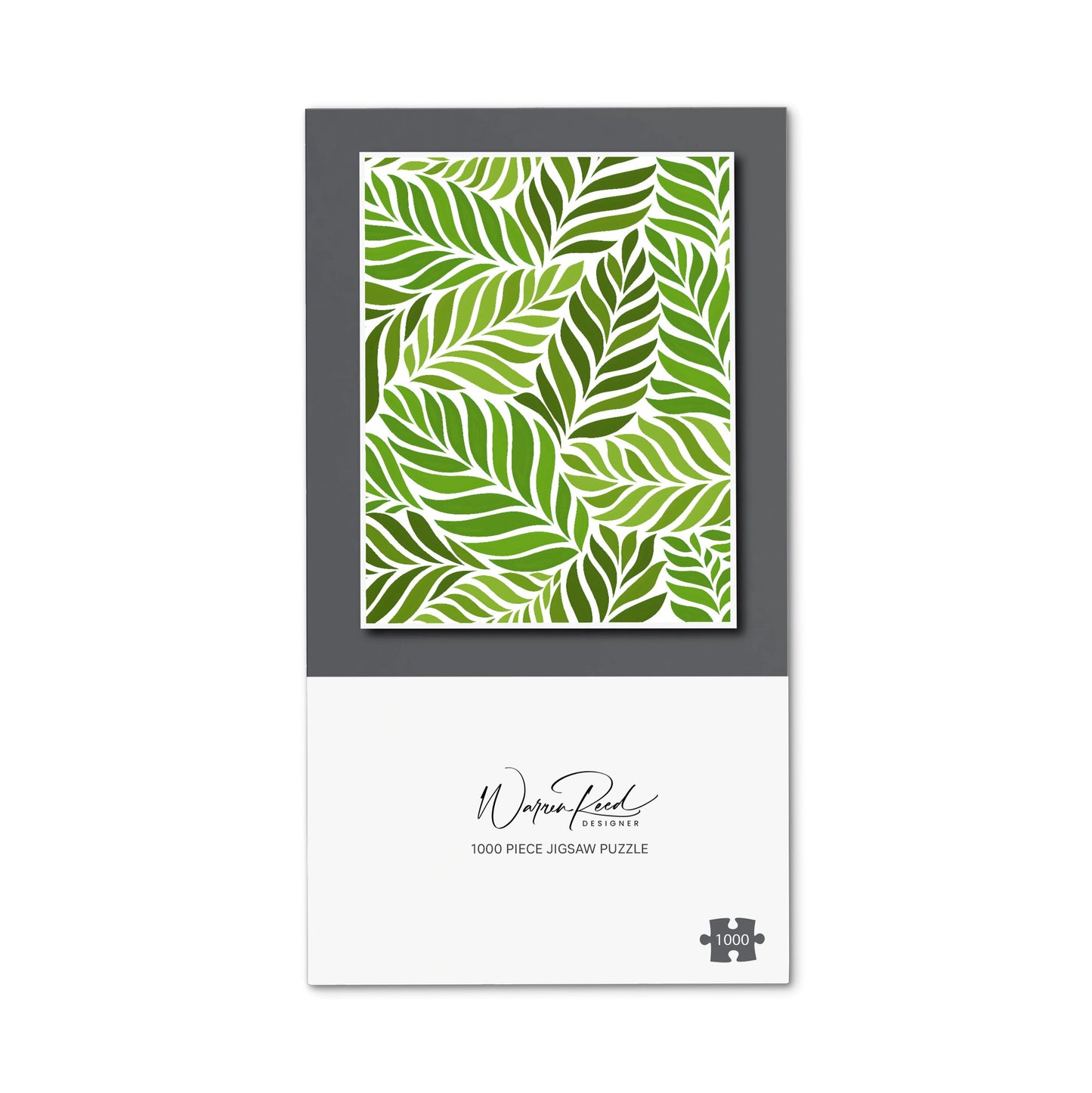 Green Leaf Pattern Jigsaw Puzzle
