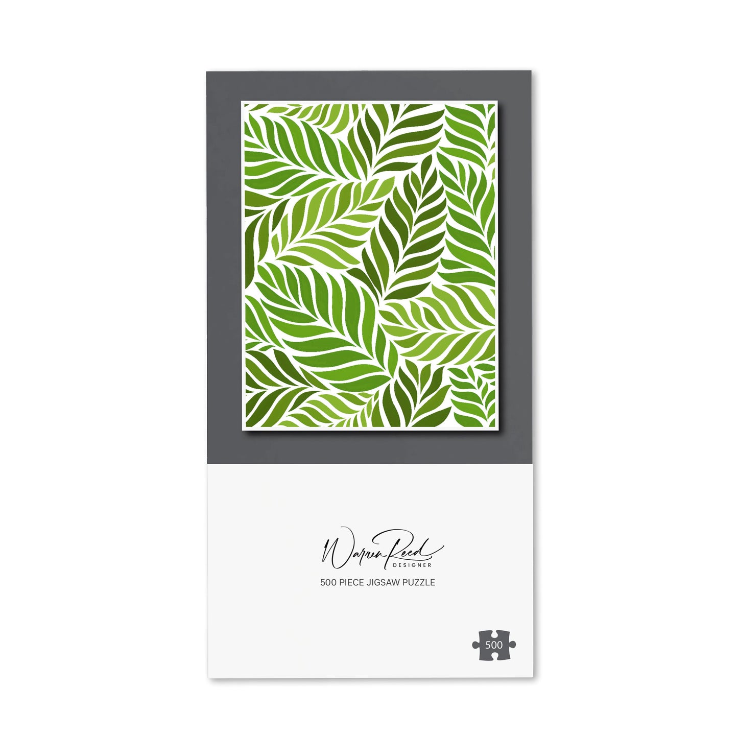 Green Leaf Pattern Jigsaw Puzzle