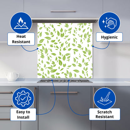 Green Leaves Kitchen Splashback