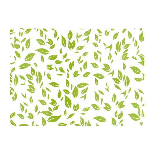 Green Leaves Glass Chopping Board