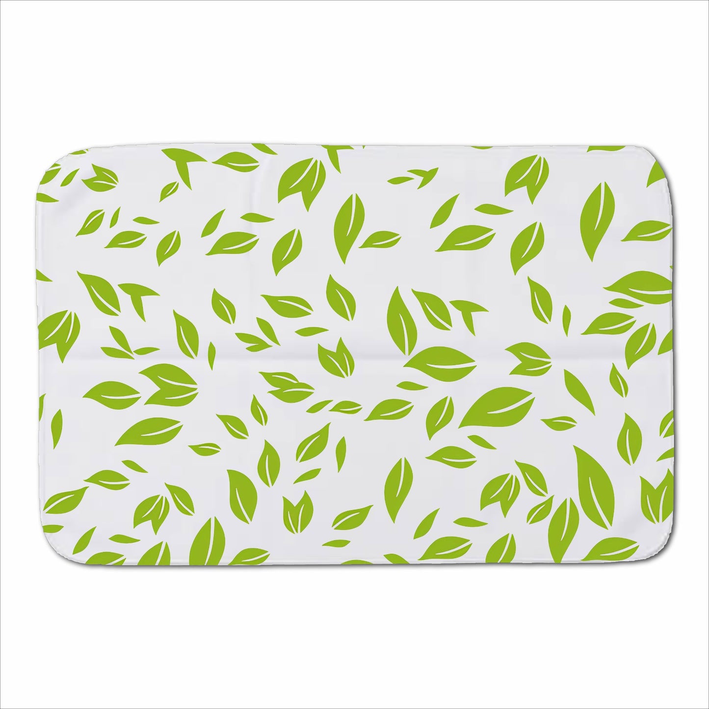 Green Leaves Sherpa Blanket