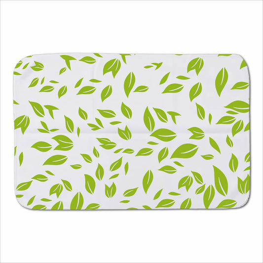 Green Leaves Sherpa Blanket