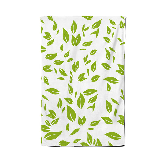 Green Leaves Tea Towel