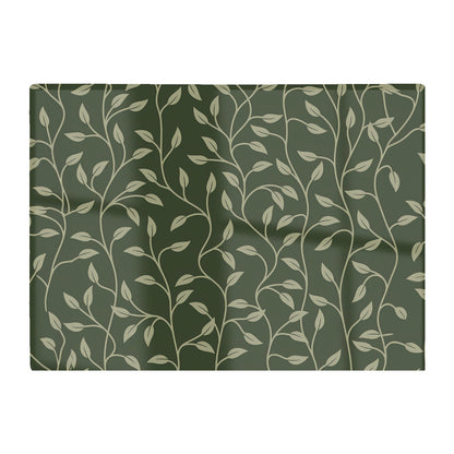 Green Shrub With Leaves Glass Chopping Board