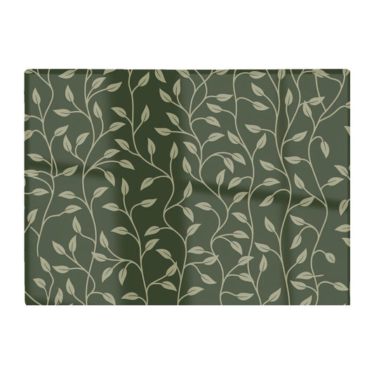 Green Shrub With Leaves Glass Chopping Board