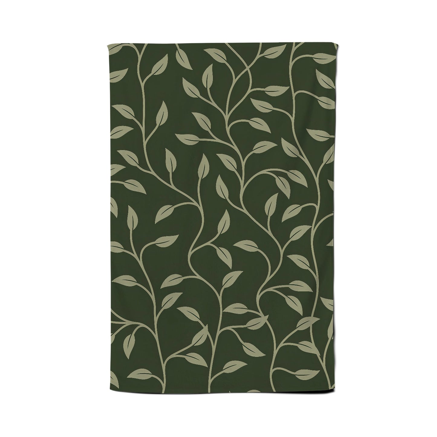 Green Shrub With Leaves Tea Towel
