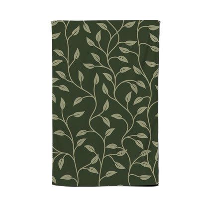 Green Shrub With Leaves Tea Towel