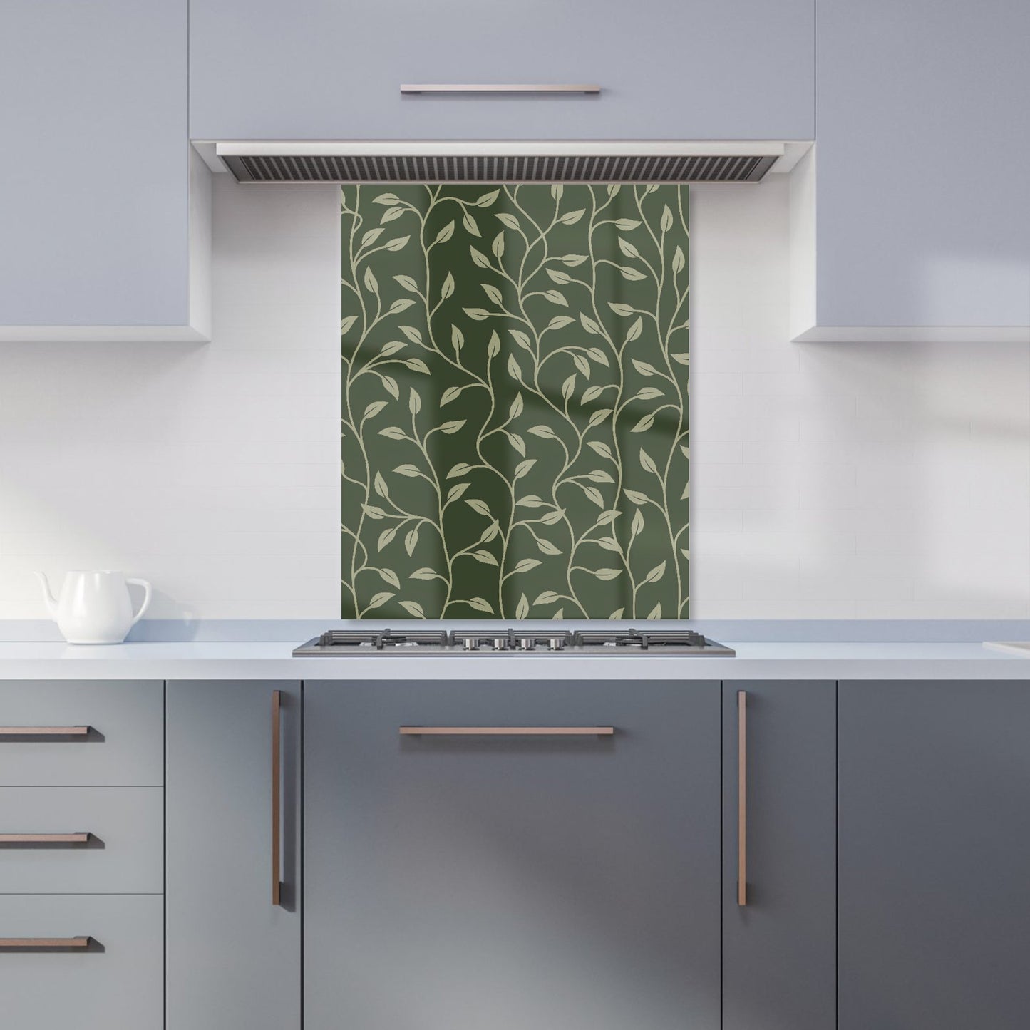Green Shrub With Leaves Kitchen Splashback