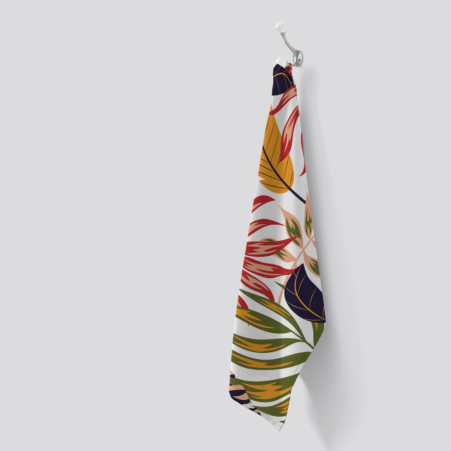 Hawaiian Style Jungle Leaves Tea Towel