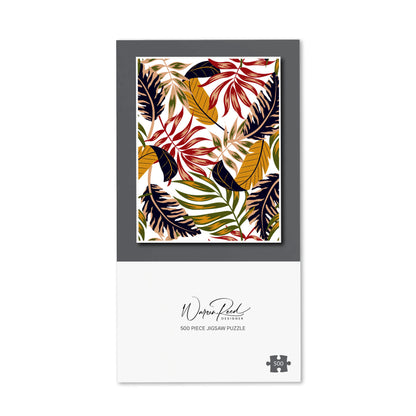 Hawaiian Style Jungle Leaves Jigsaw Puzzle