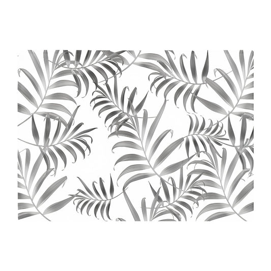 Hawaiian Style Palm Leaves Glass Chopping Board