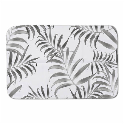 Hawaiian Style Palm Leaves Sherpa Blanket