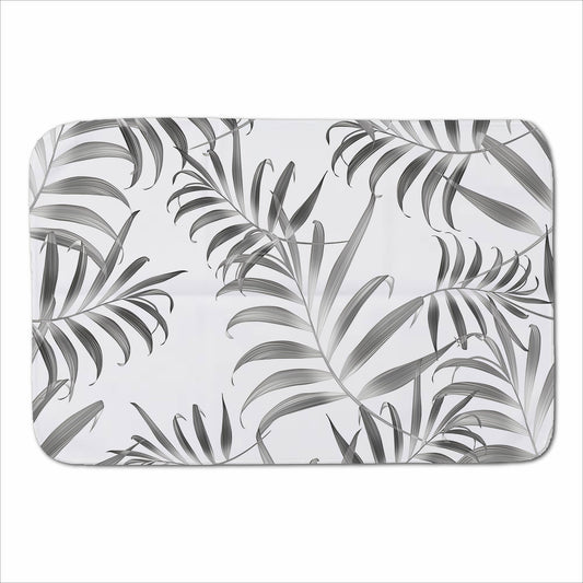 Hawaiian Style Palm Leaves Sherpa Blanket