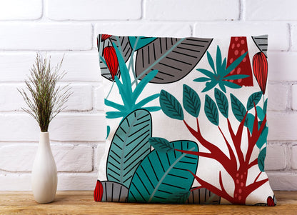 Jungle Exotic Summer Tropical Leaves Cushions