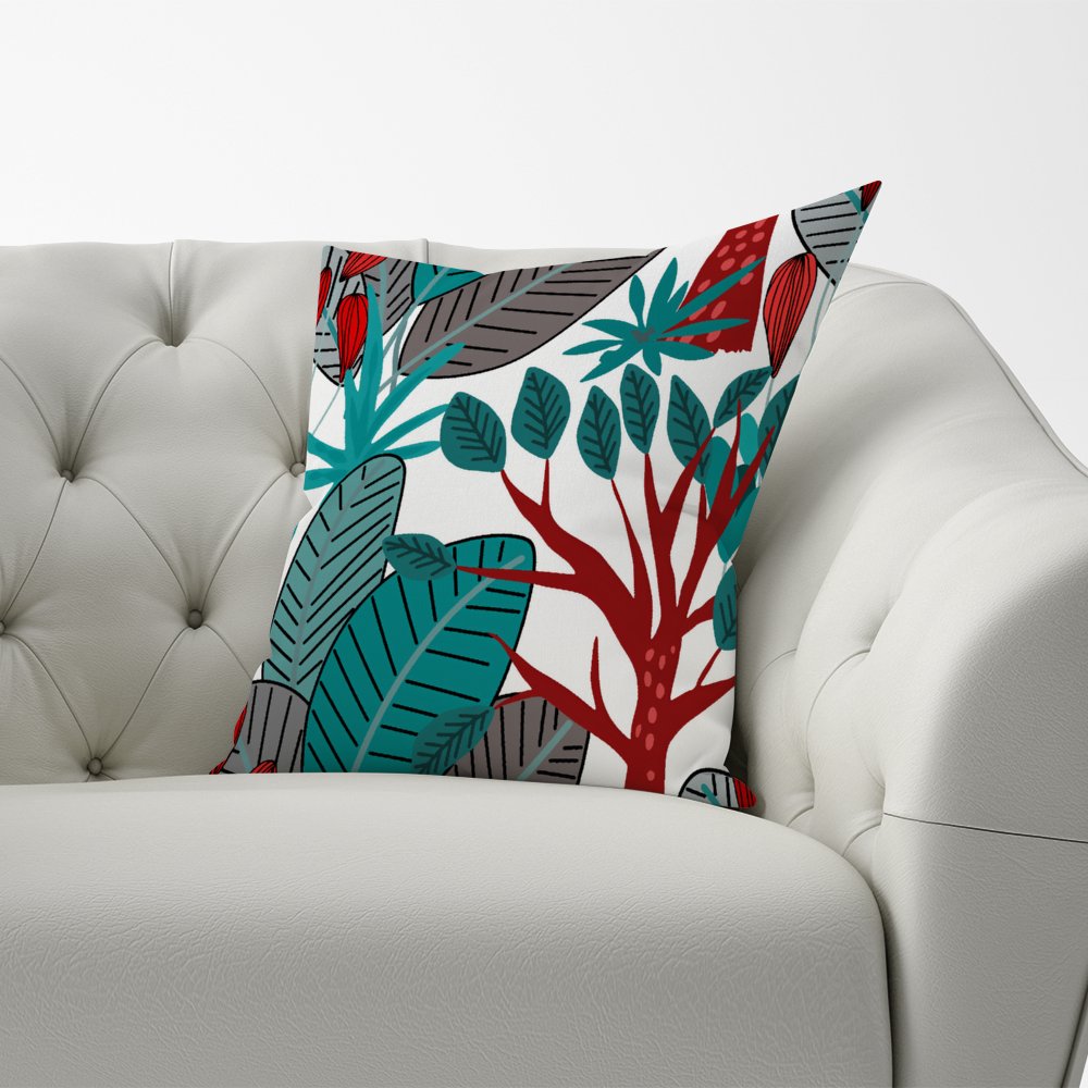 Jungle Exotic Summer Tropical Leaves Cushions