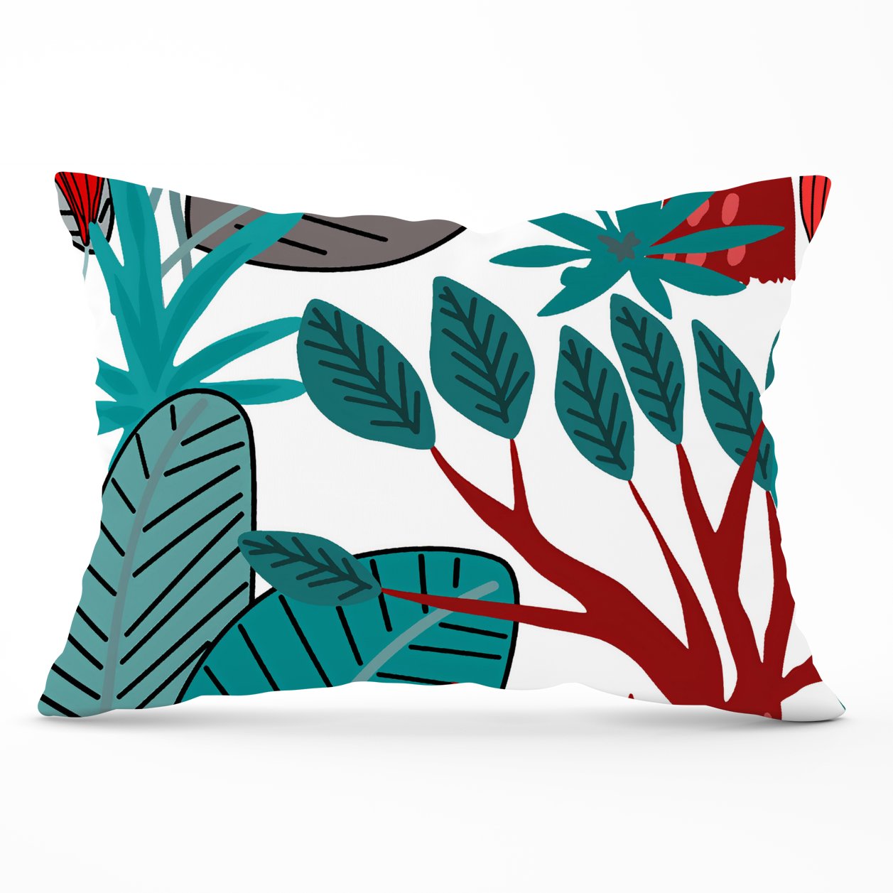 Jungle Exotic Summer Tropical Leaves Cushions