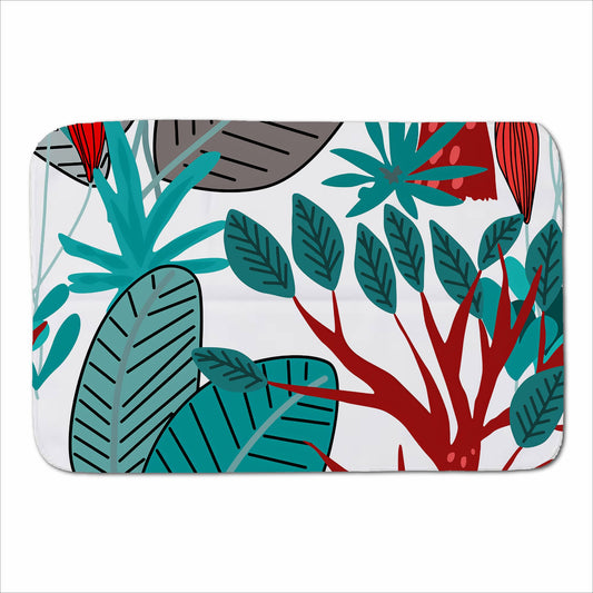 Jungle Exotic Summer Tropical Leaves Sherpa Blanket