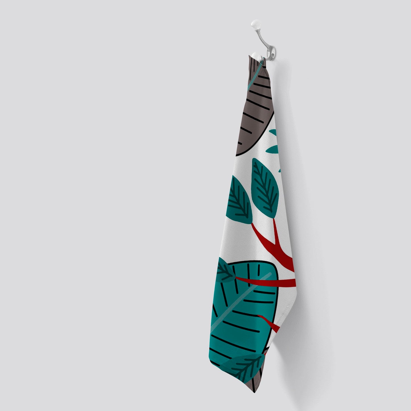 Jungle Exotic Summer Tropical Leaves Tea Towel