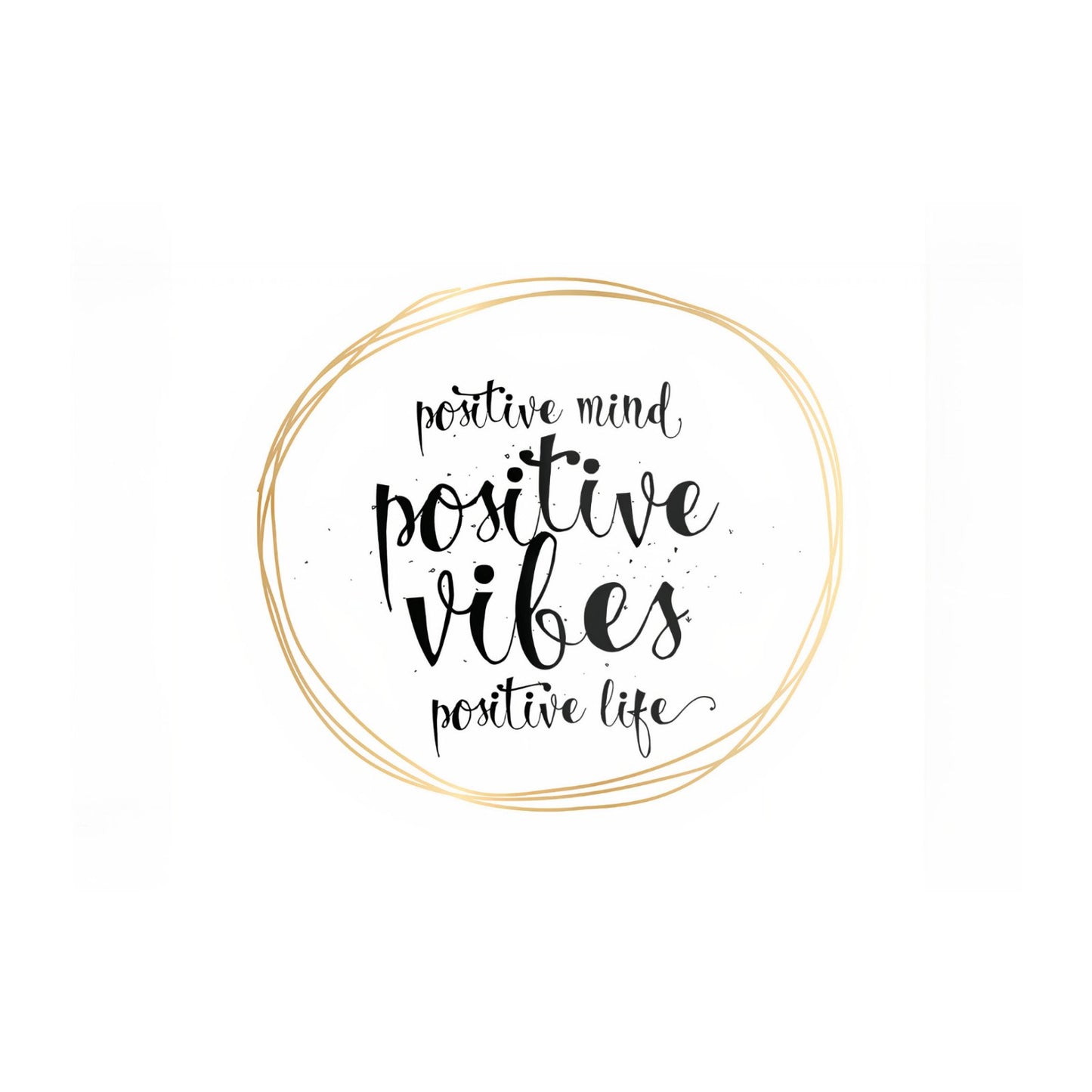 Positive Mind Vibes Life Glass Chopping Board