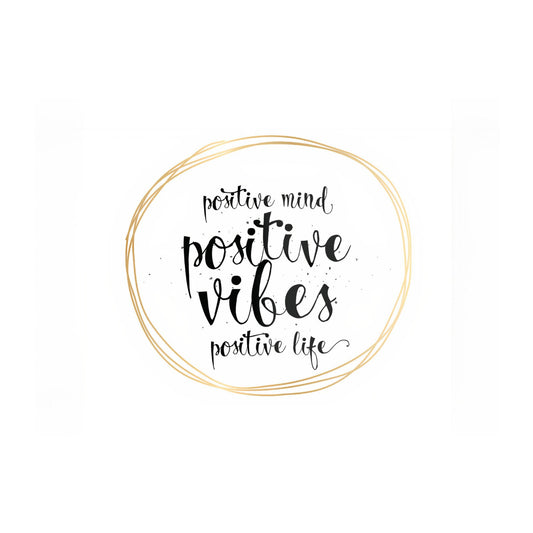 Positive Mind Vibes Life Glass Chopping Board