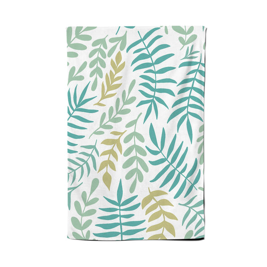 Multicolor Leafs And Branches Tea Towel
