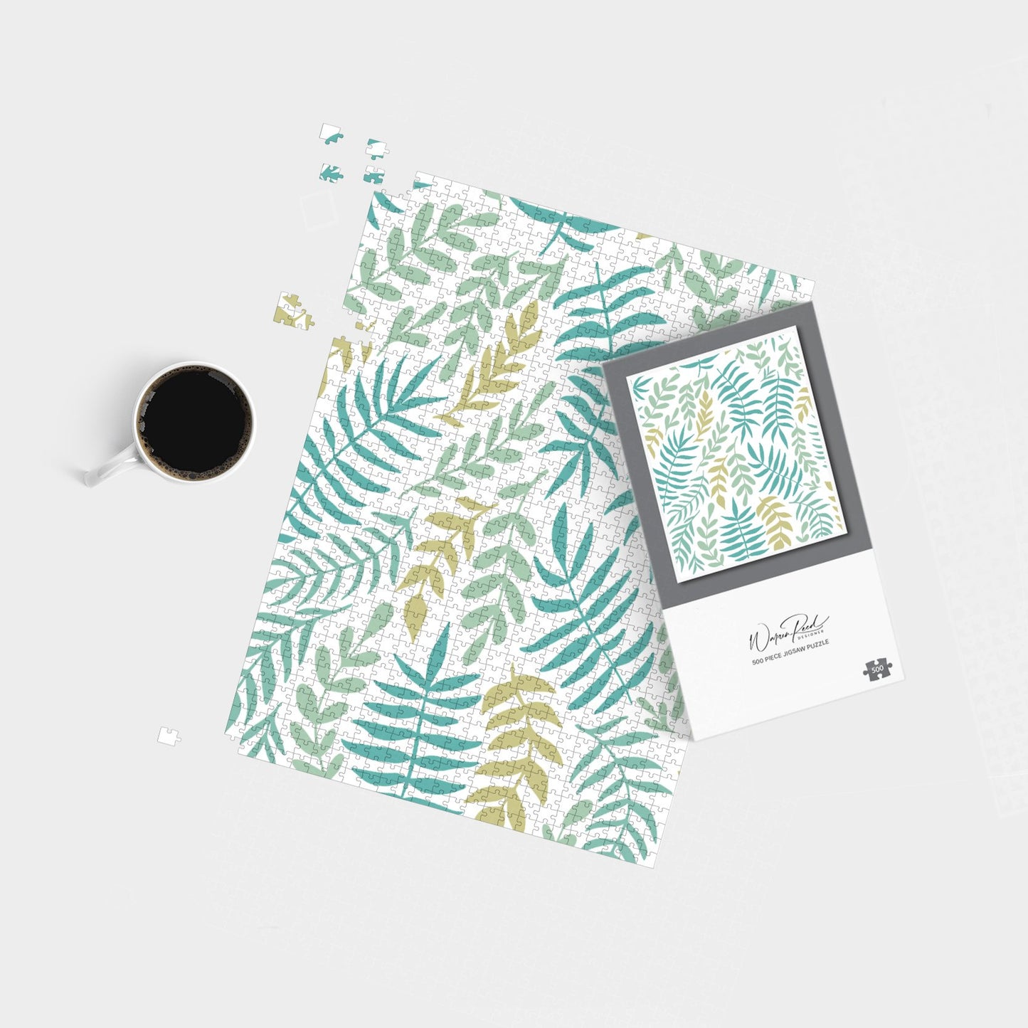 Multicolor Leafs And Branches Jigsaw Puzzle