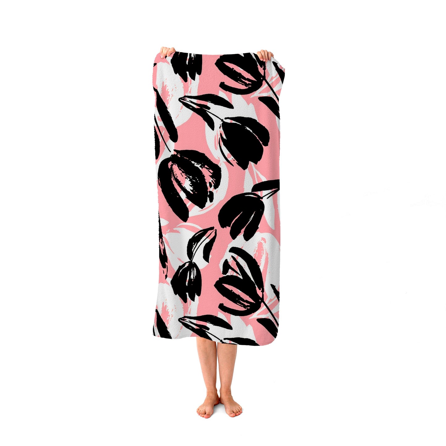 Nature Flat Spring Flower Motif Beach Towel