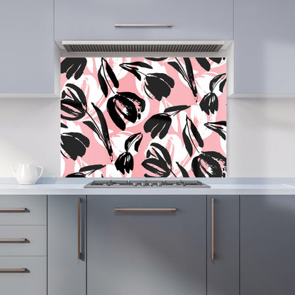 Nature Flat Spring Flower Motif Kitchen Splashback