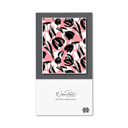 Nature Flat Spring Flower Motif Jigsaw Puzzle