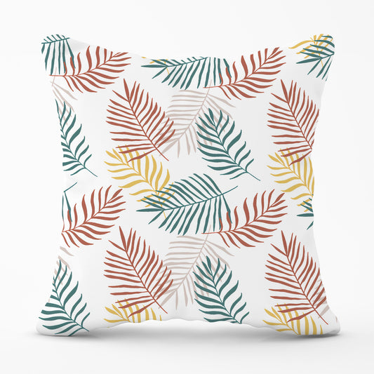 Palm Branches In Natural Colors Cushions