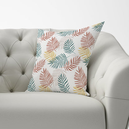 Palm Branches In Natural Colors Cushions