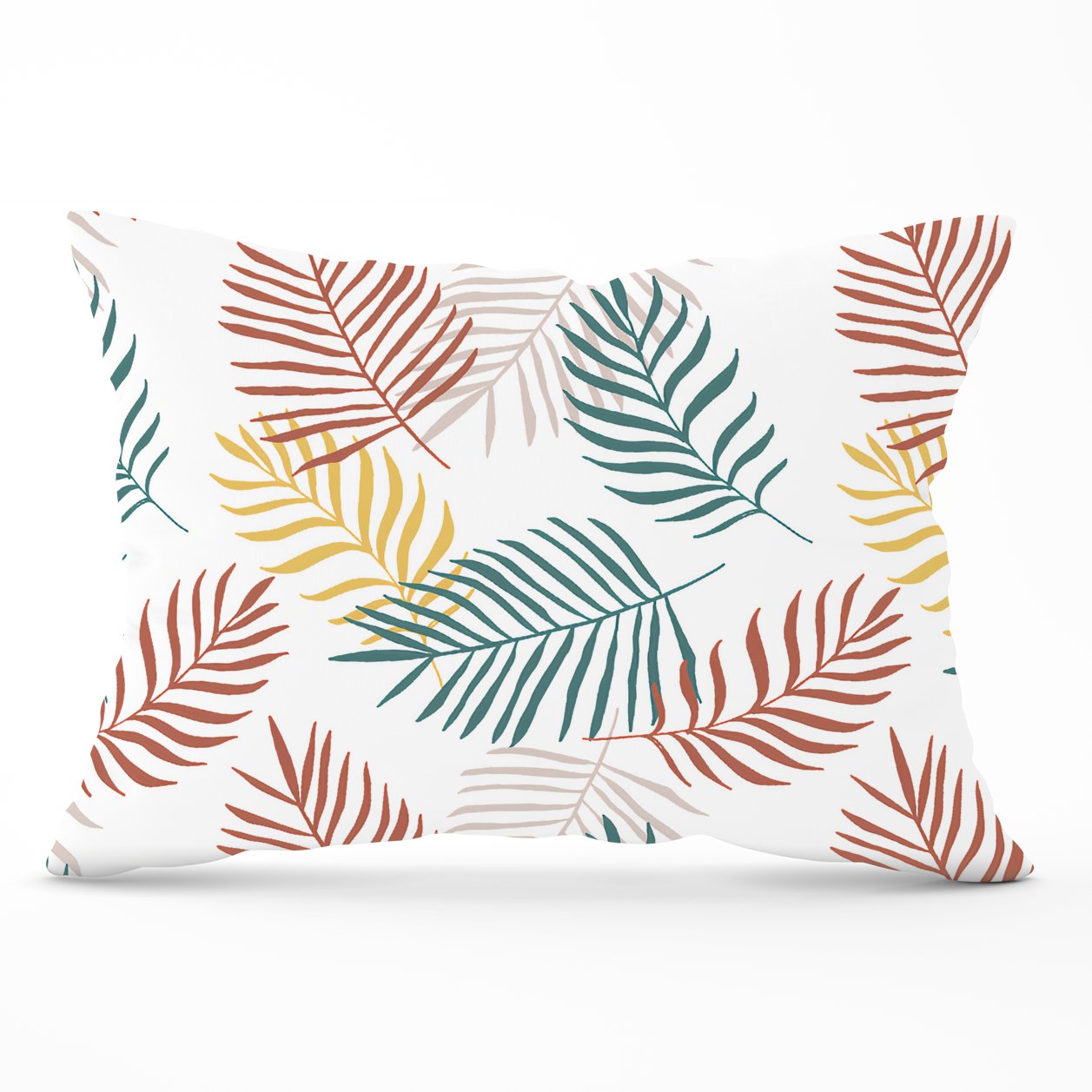 Palm Branches In Natural Colors Cushions