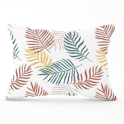 Palm Branches In Natural Colors Cushions