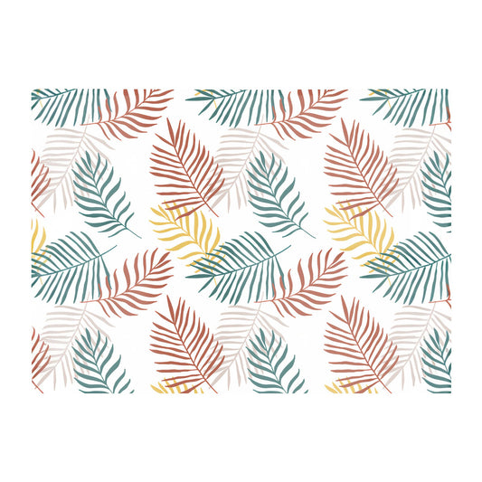 Palm Branches In Natural Colors Glass Chopping Board