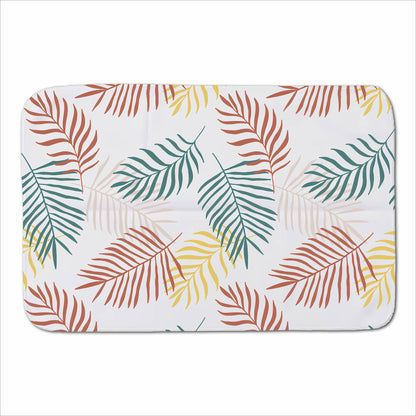 Palm Branches In Natural Colors Sherpa Blanket