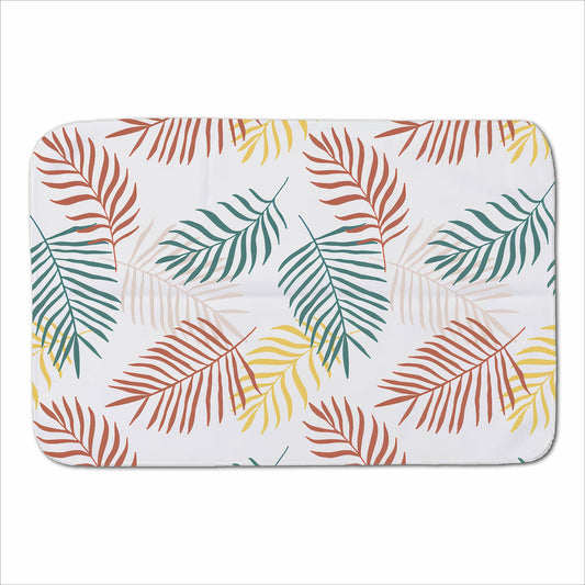 Palm Branches In Natural Colors Sherpa Blanket
