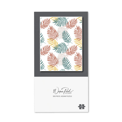 Palm Branches In Natural Colors Jigsaw Puzzle