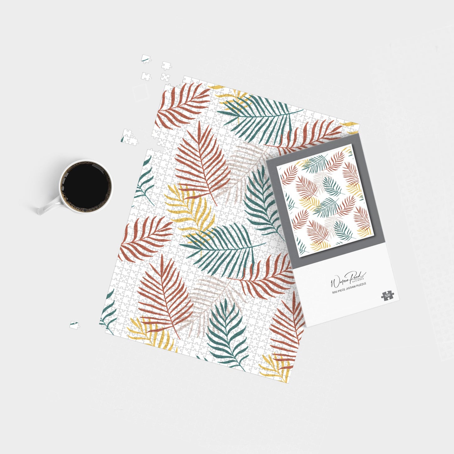 Palm Branches In Natural Colors Jigsaw Puzzle