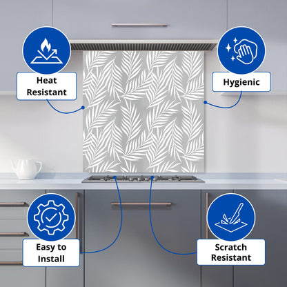Palm Tree Leaves Kitchen Splashback