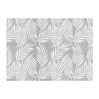 Palm Tree Leaves Glass Chopping Board