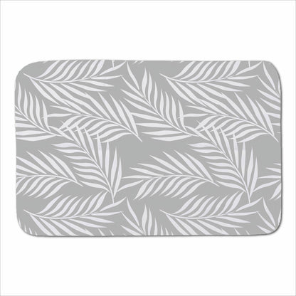 Palm Tree Leaves Sherpa Blanket