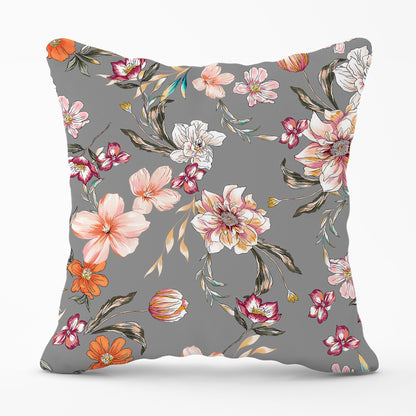 Peony, Lily, Tulip, Daisy Colorful  Cushions