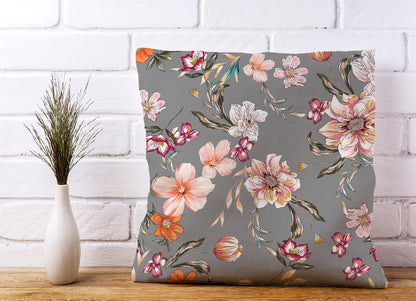 Peony, Lily, Tulip, Daisy Colorful  Cushions